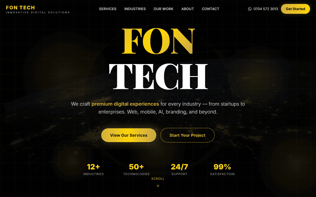 FonTech product screenshot