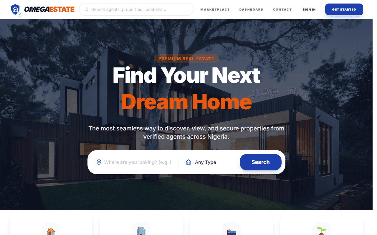 OmegaEstate product screenshot