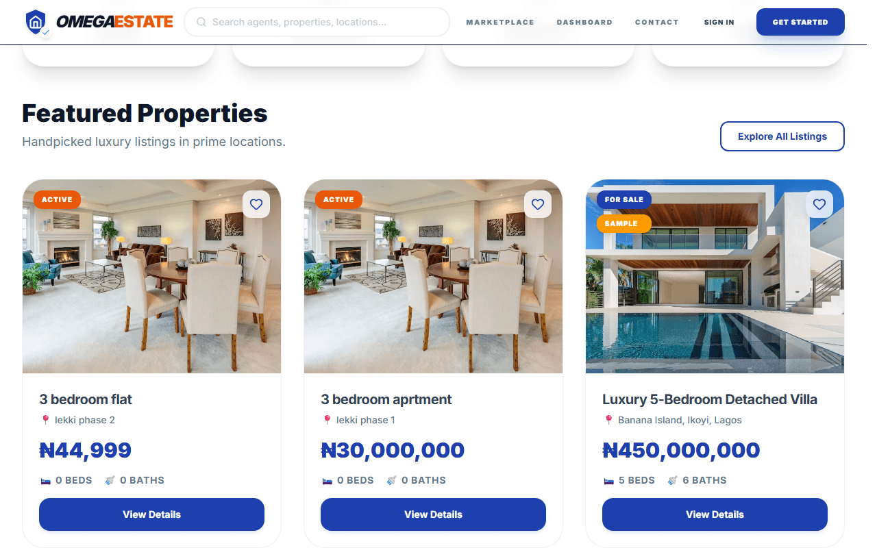 Property listings