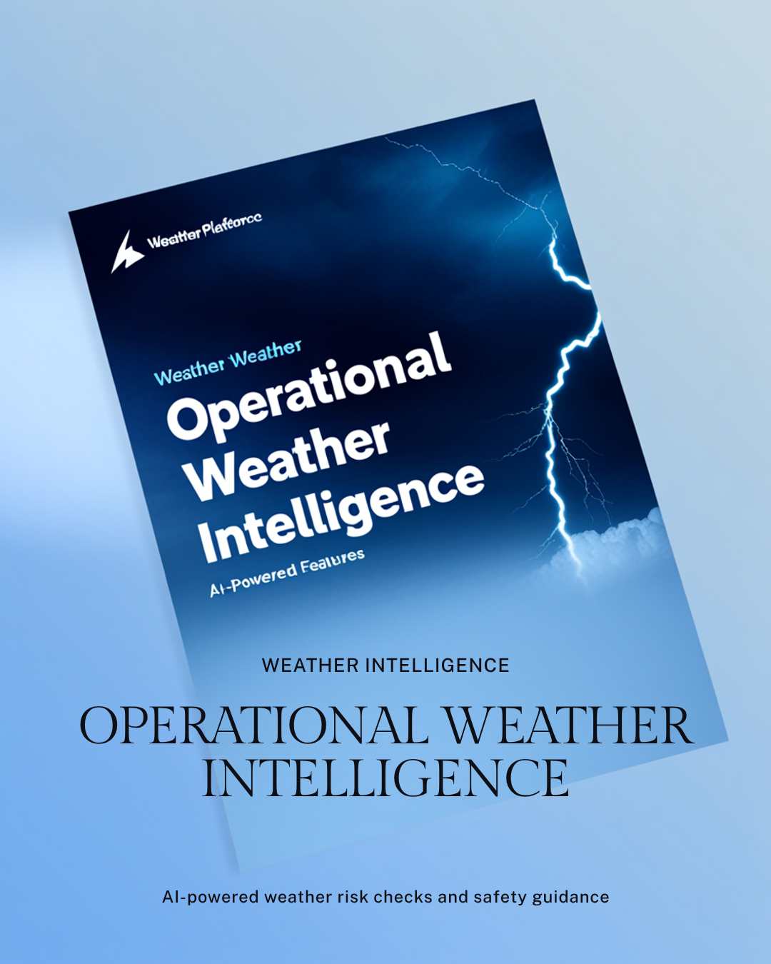 StormBridge campaign — Operational weather intelligence